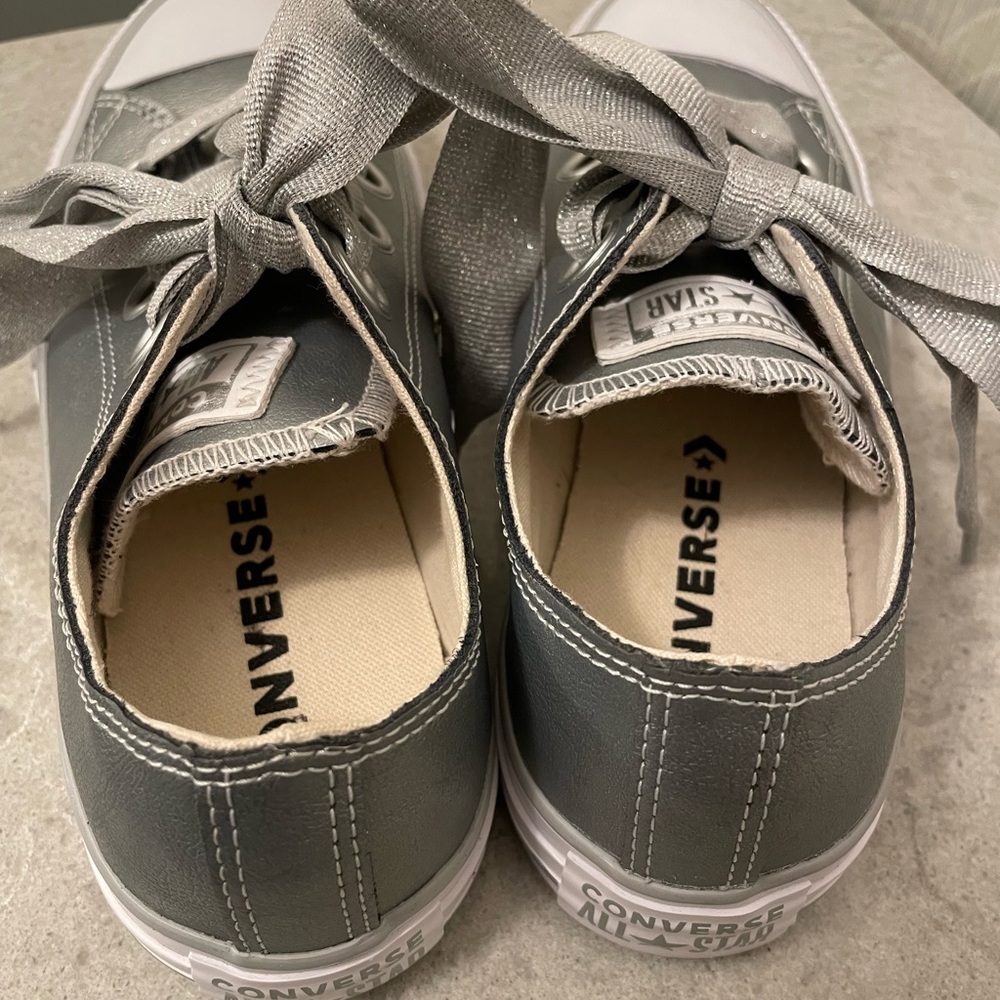 Metallic Silver Converse - Picture 5 of 6
